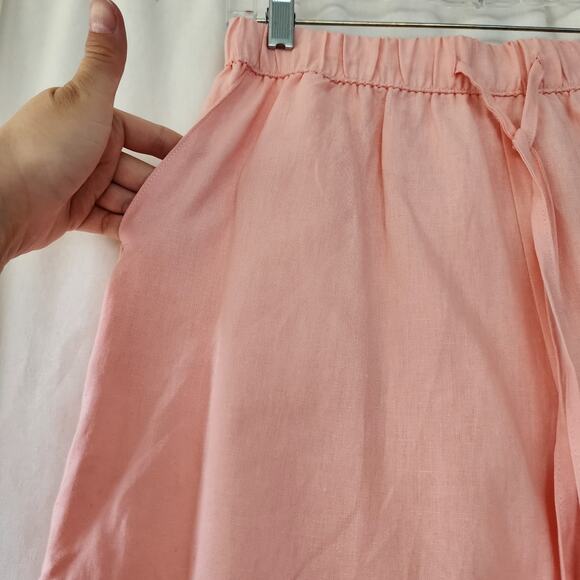 State of Day loungewear set pj casual linen NWT relaxed pink tank shorts S new - Picture 11 of 12